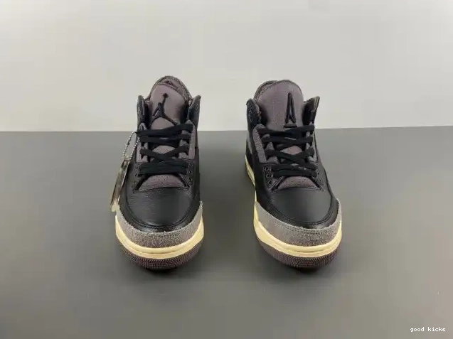 Rep x FZ4811-001 Air 3 Ma A Maniere Jordan Black 0523